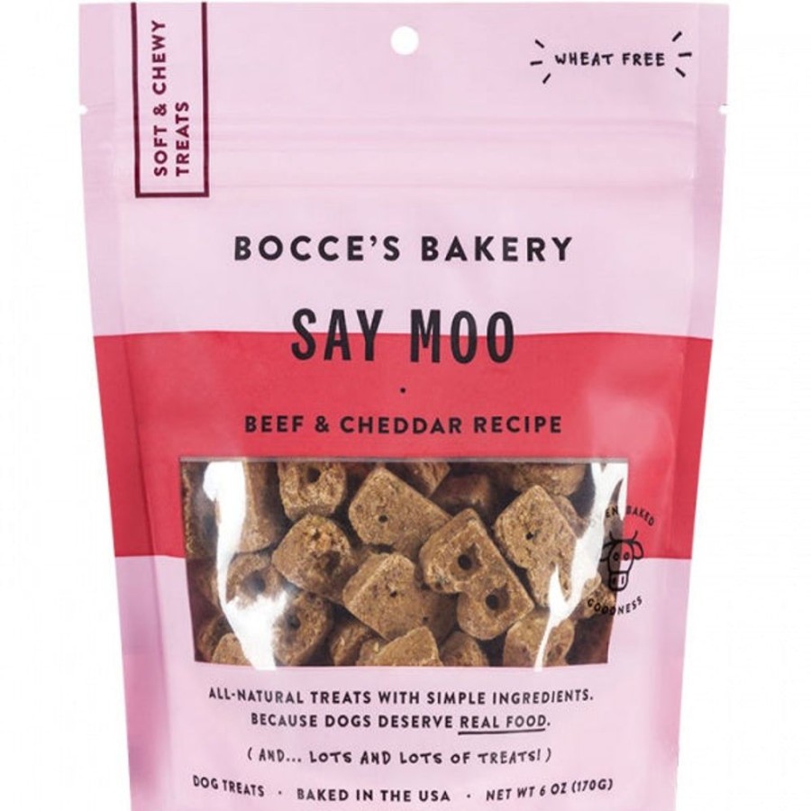 Shop Dogs Bocces Biscuit Treats | Bocces Bakery D Say Moo 6Oz