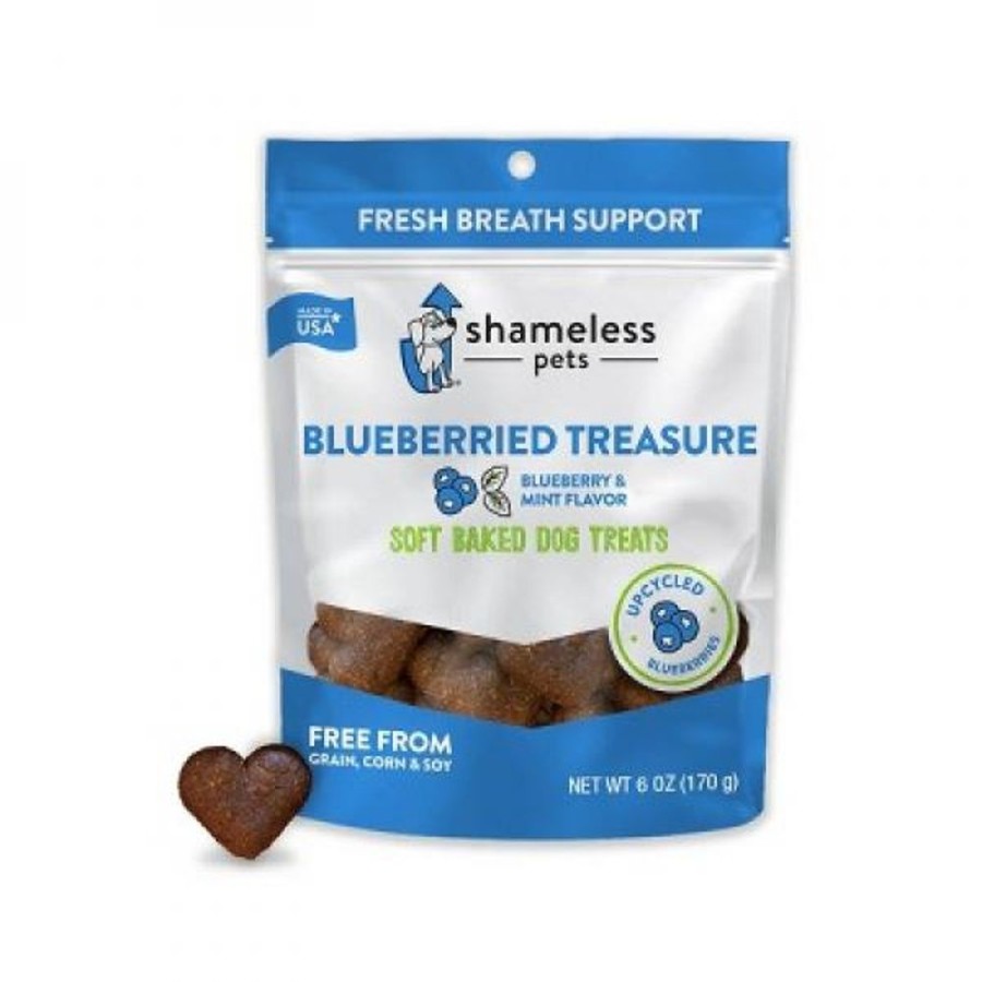 Shop Dogs Shameless Biscuit Treats | Shameless D Treat Bluberried Treasure Flavor 6Oz
