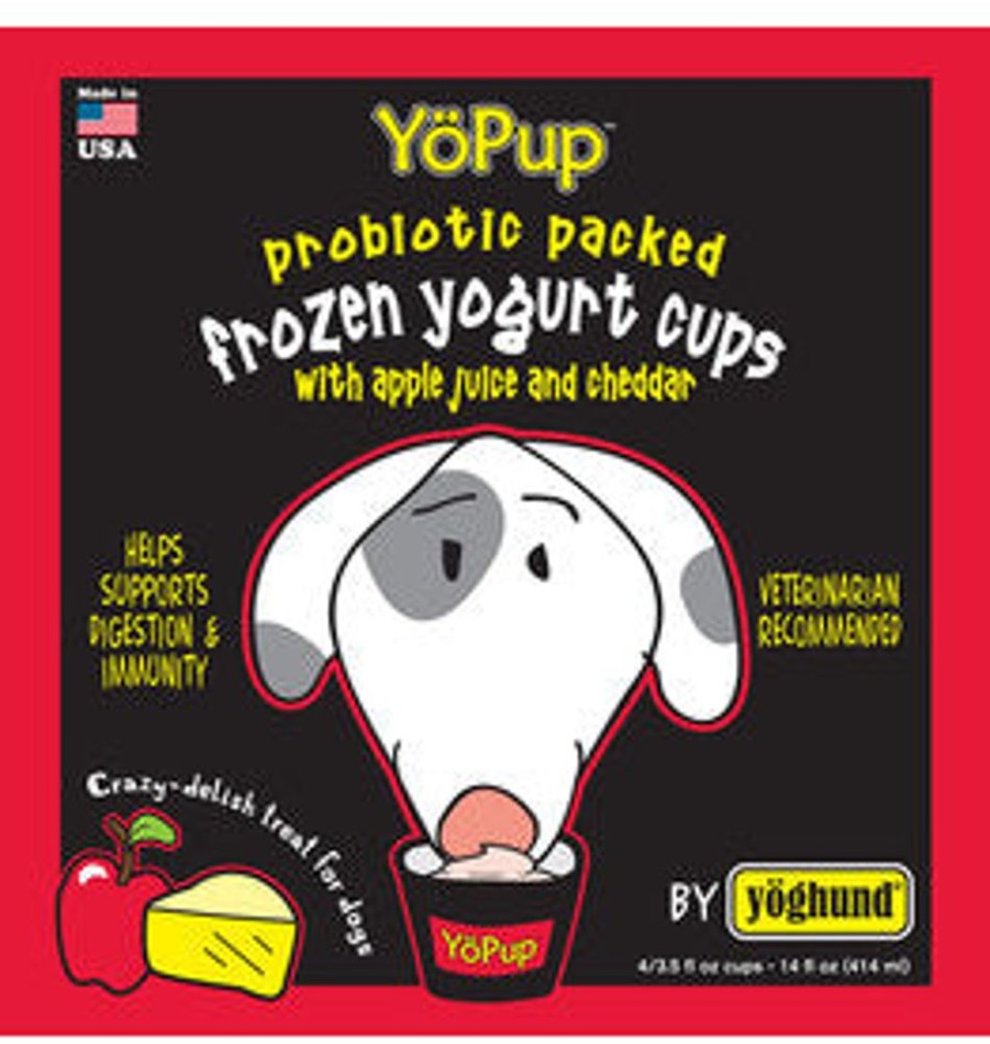 Shop Dogs Yoghund Biscuit Treats | Yoghund D Natural Yogurt Apple/Cheddar 4 Pk
